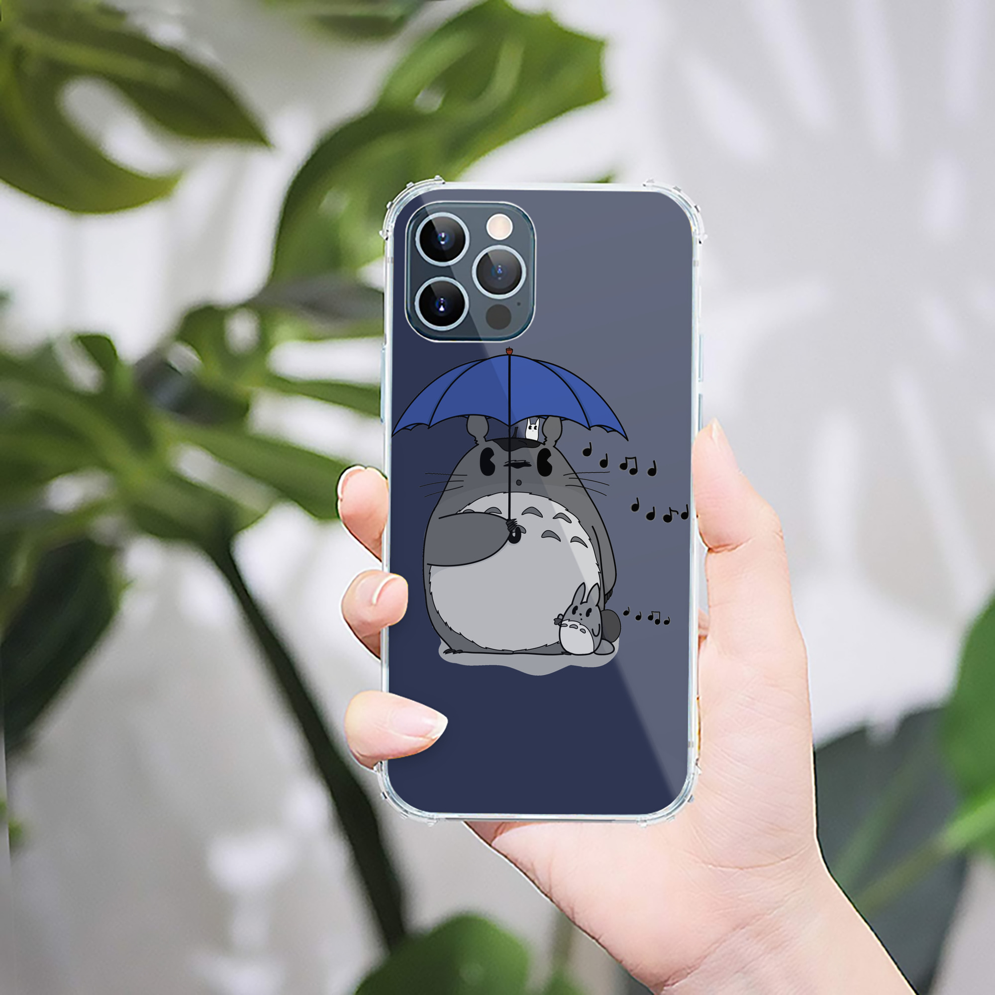 （画像用） となりのトトロ 草壁メイ 草壁サツキ My Neighbor Totoro Satsuki Kusakabe Mei Kusakabe 【iPhone 12シリーズ対応】透明スマホケース（クリアソフトケース）